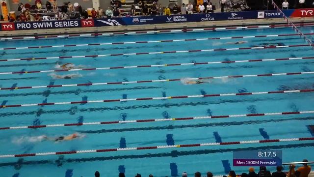 Finke & Hafnaoui Fight to Touch Wall First in Men's 1500M Free | 2023 TYR Pro Swim Series Knoxville смотреть онлайн