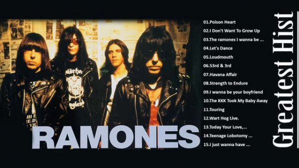 R A M O N E S Greatest Hits Full Album 2021   The Best Of R A M O N E S Playlist