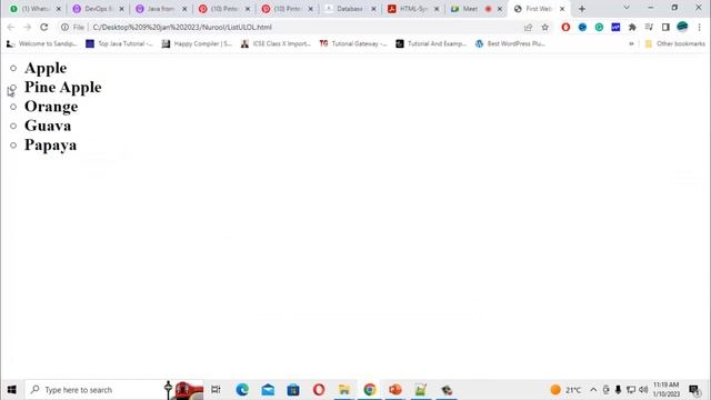 List Tag in HTML | Ordered List | Unordered List in HTML | Learn HTML step by step смотреть онлайн