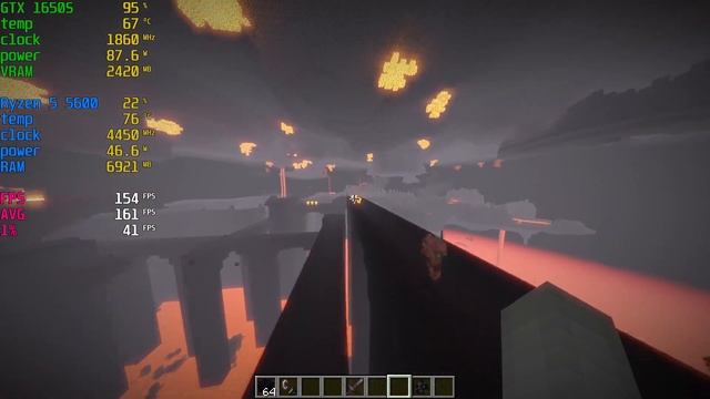 Minecraft Sildurs shaders en una GTX 1650 super ✅ 1.19.3 смотреть онлайн