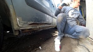 Весь процесс восстановления порогов и низа двери. Переварка порогов на Citroen Berlingo.