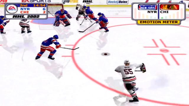 NHL 2002 Gameplay Chicago Blackhawks vs New York Rangers смотреть онлайн