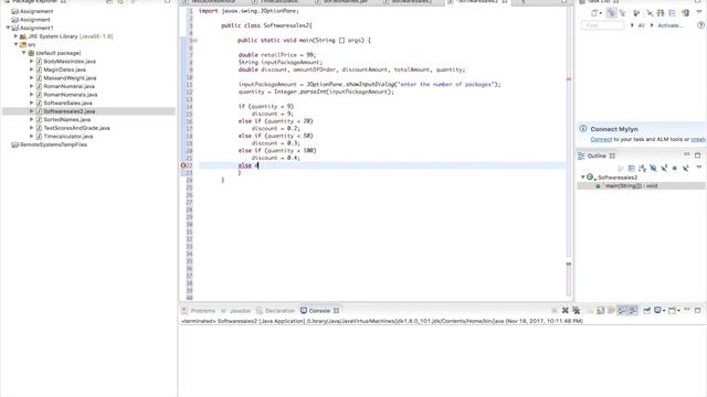 3.8 Software Sales - Starting out with Java From Control Structures through Objects 6th Edition смотреть онлайн