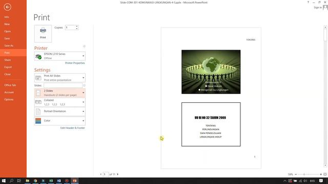 CARA PRINT 1 HALAMAN JADI 2,3,4,5,6,9 SLIDES POWER POINT - TEACH ID смотреть онлайн