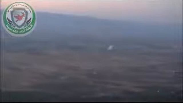 Rebels fire at regime check points Arih-Latakia Highway with ATGM, 23mm and heavy MG смотреть онлайн