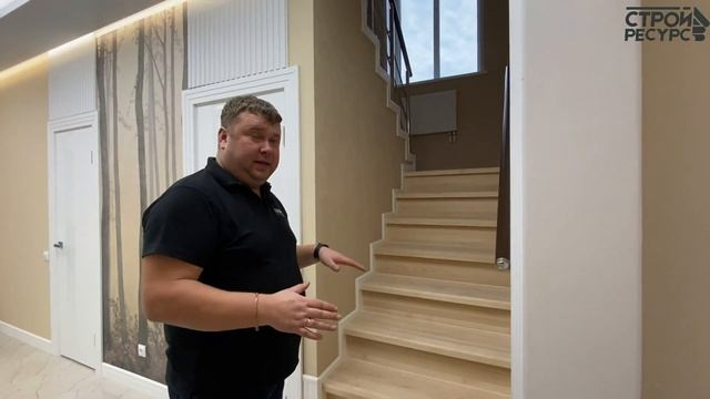 Обзор дома в чистовой отделке. Знакомство с директором Стройресурс. Высота потолков 3,5м, дизайн смотреть онлайн