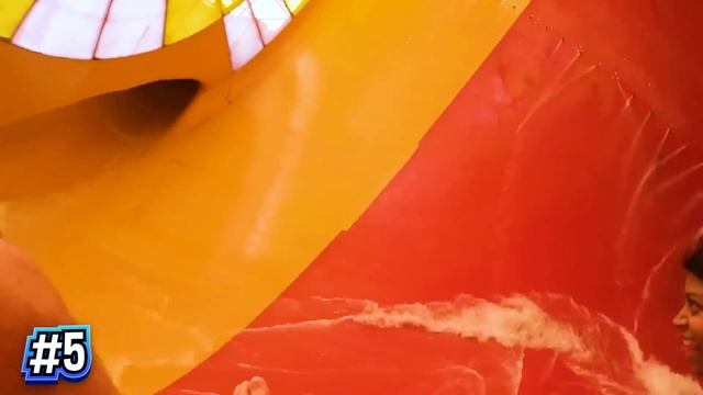 he went down the SCARIEST water slide in the world.. смотреть онлайн