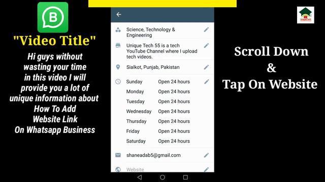 How to add website link on whatsapp business||Whatsapp business per website add kaise karen смотреть онлайн