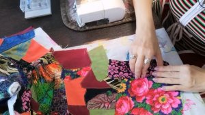 Летний лоскутный халат.