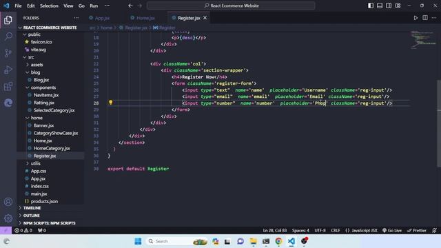 How to Create a eCommerce Website using React JS | React ecommerce website смотреть онлайн