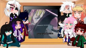 🍙реакция столпов на Канроджи Мицури🍡гача🍜