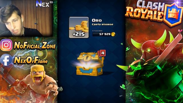 NEL BAULE DELLA CORONA....IMBARAZZANTE CHEST OPENING [NEX] Clash ROYALE ITA apertura bauli смотреть онлайн