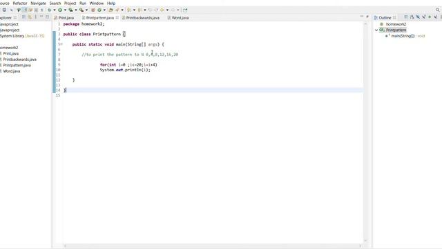 Second Java Project | String, Print Pattern, Print Backwards and Array Explained смотреть онлайн