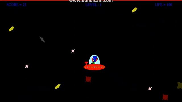OpenGL C project The Spaceship Shooting Game,2D (with source code) смотреть онлайн