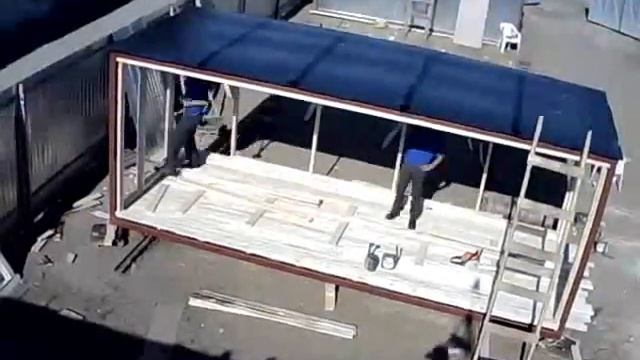 Сборка строительной бытовки. "Арсенал Строй" смотреть онлайн