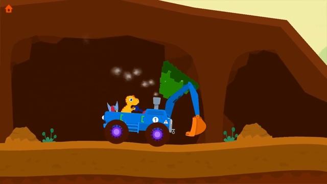 Dinosaur Digger Free Динозавр и экскаватор смотреть онлайн