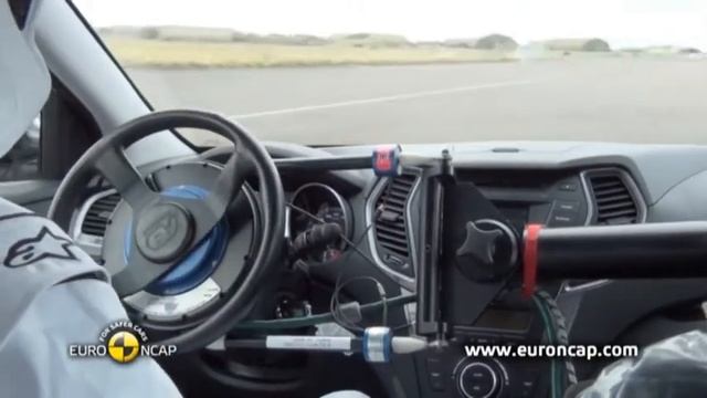 Hyundai Santa Fe Euro NCAP ESC test 2012 смотреть онлайн