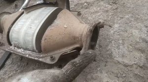 Хендай Туксон - удаление катализаторов / Removal of the catalyst on a Hyundai Tucson