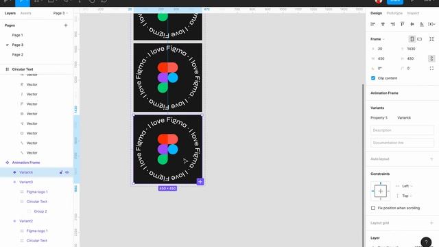 Infinite Rotation Animation with Figma interactive components смотреть онлайн