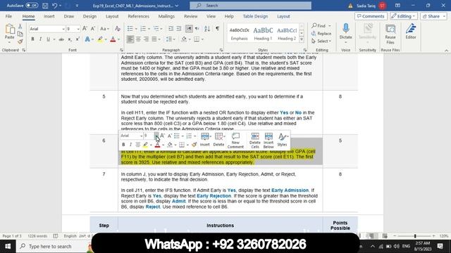 Exp19_Excel_Ch07_ML1_Admissions | Exp19 Excel Ch07 ML1 Admissions | MyitLab Mastering смотреть онлайн