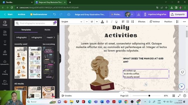 Canva infographic - Video tutorial смотреть онлайн