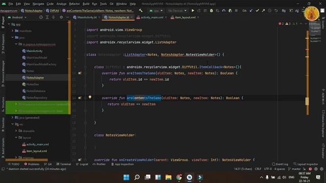 Recylerview with diff util in kotlin android смотреть онлайн