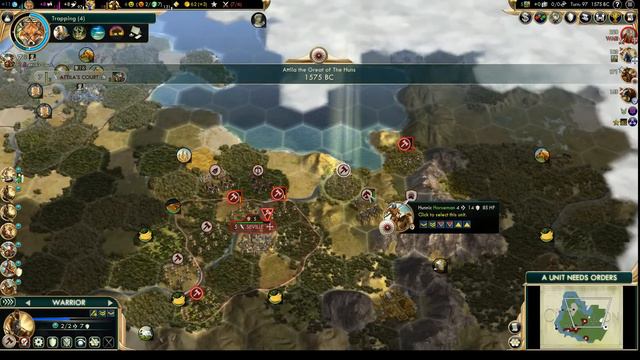 Let's Play Civilization 5 Vox Populi - The Huns One-city challenge p.2 (deity, epic) смотреть онлайн