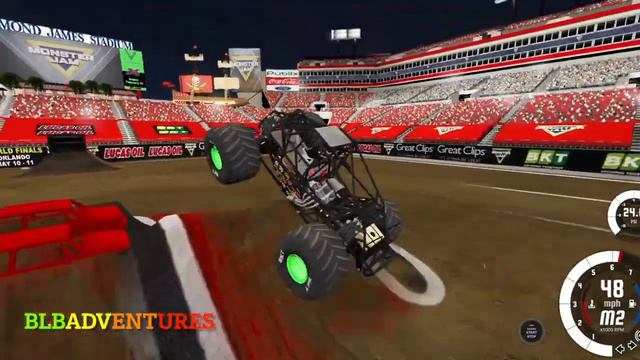BeamNG Drive & Monster Jam Steel Titans Monster Truck High-Speed Jumps & Monster Jam Freestyle #19 смотреть онлайн