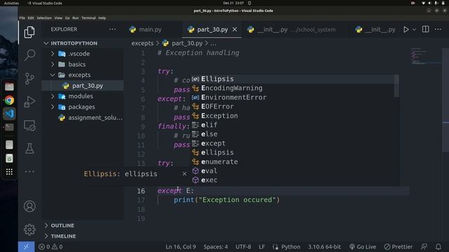 Exception Handling in Python | Try/Except | Python Tutorial - Python Full Course 2023 смотреть онлайн