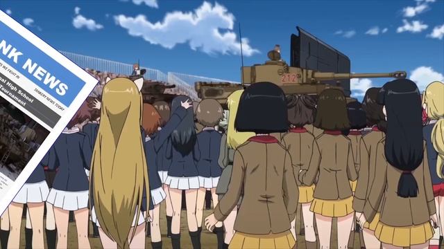 Girls und Panzer в WoT Blitz / 2D девушки и танки периода 2 Мировой Обзор GuP смотреть онлайн