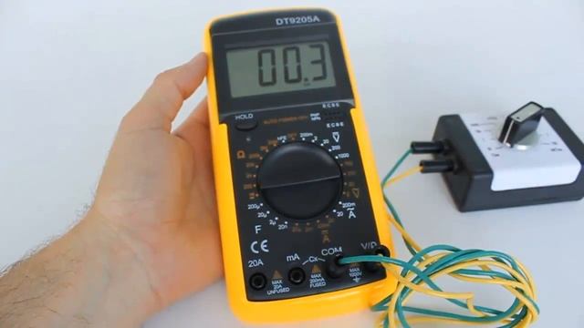 DT9205A мультиметр, проверка измерения сопротивления смотреть онлайн