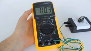 DT9205A мультиметр, проверка измерения сопротивления