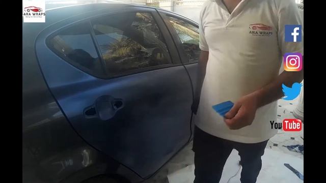 Toyota Aqua (Matte Metallic Deep Blue) - Full Wrap!!!! смотреть онлайн