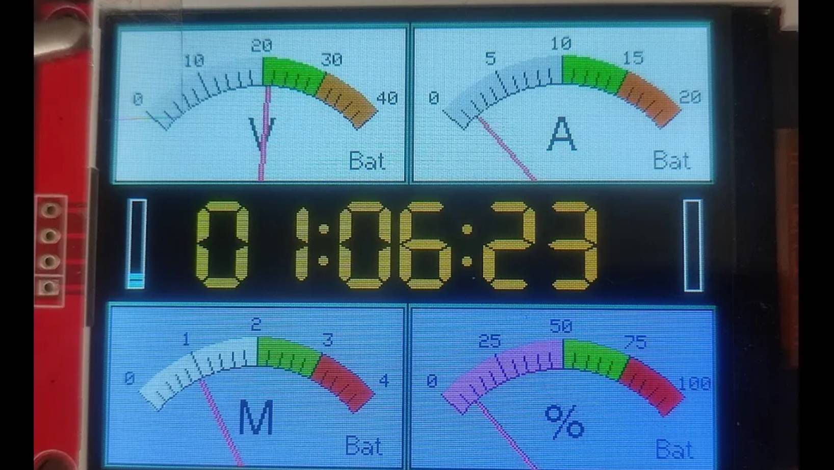 Аналоговые метры, индикаторы на ST7789 на библиотеке TFT espi. смотреть онлайн