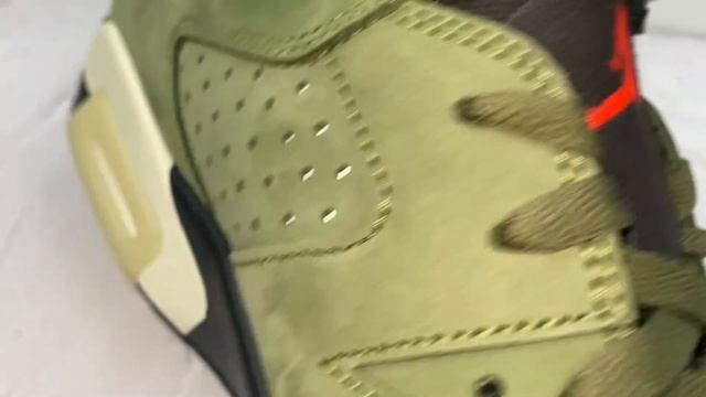 Travis Scott x Air Jordan 6 Retro SP "Medium Olive": Unboxing Review смотреть онлайн