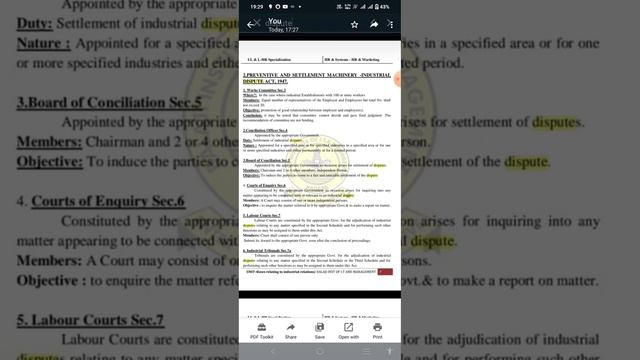 industrial dispute act 1947 dispute settlement provisions смотреть онлайн