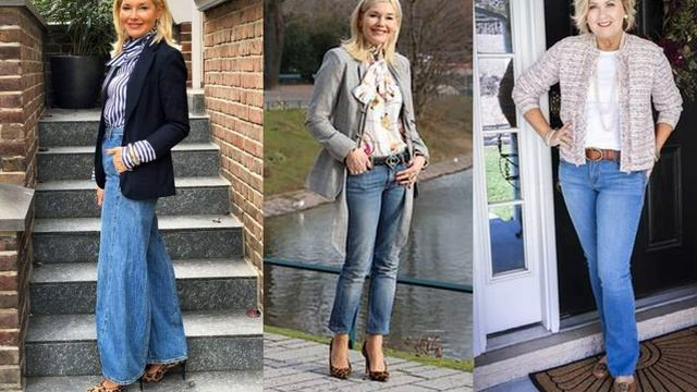 ❤️КОМФОРТНЫЙ СТИЛЬ ДЖИНСЫ ДЛЯ ЖЕНЩИН 50+❤️ смотреть онлайн