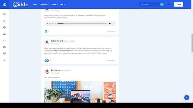 Cirkle Social Networking WordPress Theme social media forum смотреть онлайн