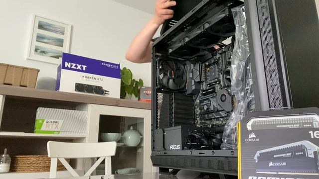 CAD Creo Super Workstation Build - BeQuiet Dark Base 900 - NZXT Kraken X72 - RTX Quadro 4000 смотреть онлайн