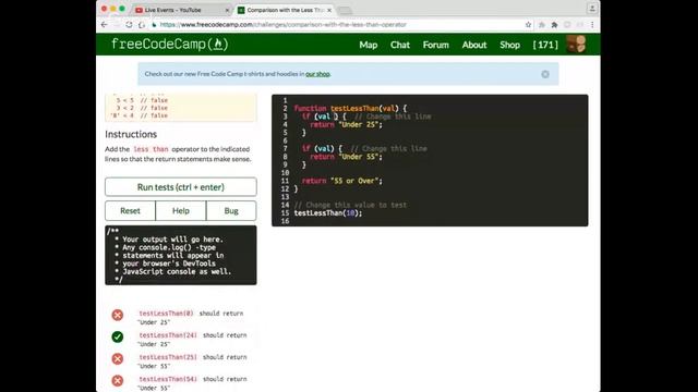 Live Stream: Free Code Camp JavaScript Walkthrough: Part 3 смотреть онлайн