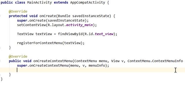 Floating Context Menu (Long Click Menu) - Android Studio Tutorial смотреть онлайн