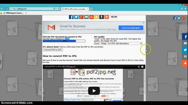 How To Convert PDF To JPG | 2014 | CONVERTIR DE PDF A JPG смотреть онлайн
