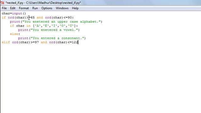Python Programming Tutorial - 16: Nested IF-ELSE Statement смотреть онлайн