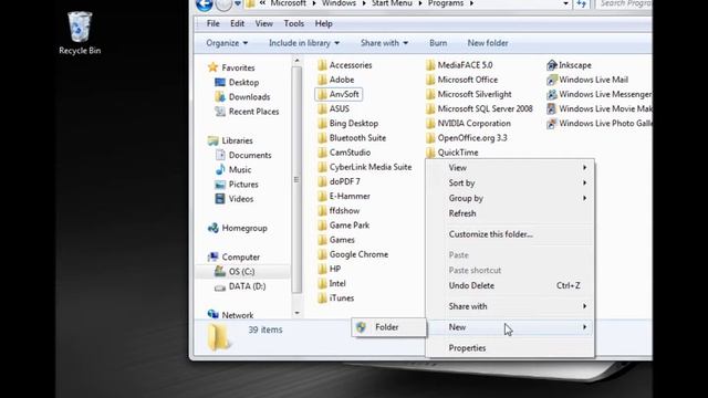 How to add menu items to all programs in windows 7 start menu смотреть онлайн