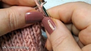 Как закрыть резинку 2 на 2 спицами. Не стягивающий способ. How to close elastic 2 by 2 elastic