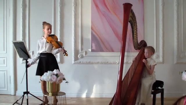 "Лунный свет", исп.арфа Качмина София, 9 лет (1 год обучения), скрипка Пронина Вера смотреть онлайн