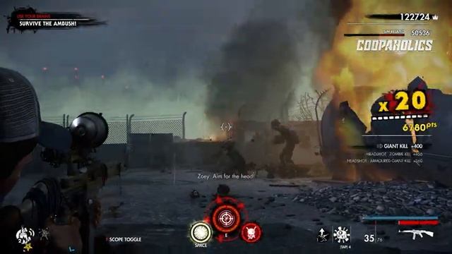 2 Player Co-op - Mission 16: Terminal Error - Zombie Army 4 Dead War смотреть онлайн