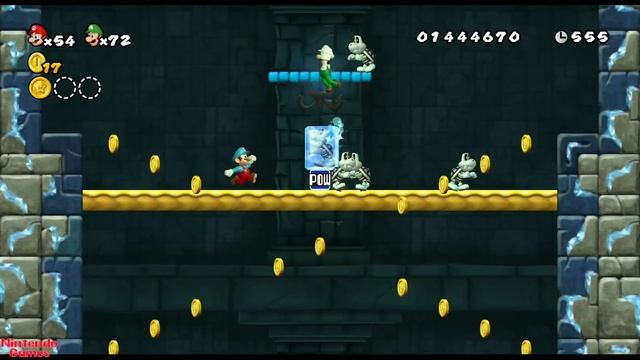 New Super Mario Bros. Wii – 2 Player World 3 Walkthrough Co-Op смотреть онлайн