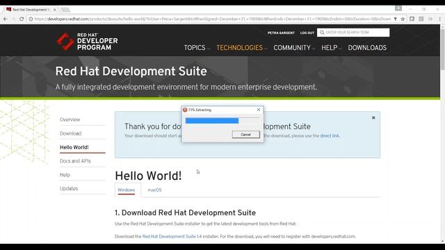 Red Hat Container Development Kit Installation смотреть онлайн
