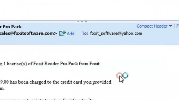 Foxit PDF Reader Registration